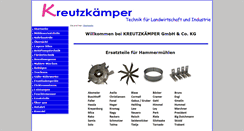 Desktop Screenshot of kreutzkaemper.de